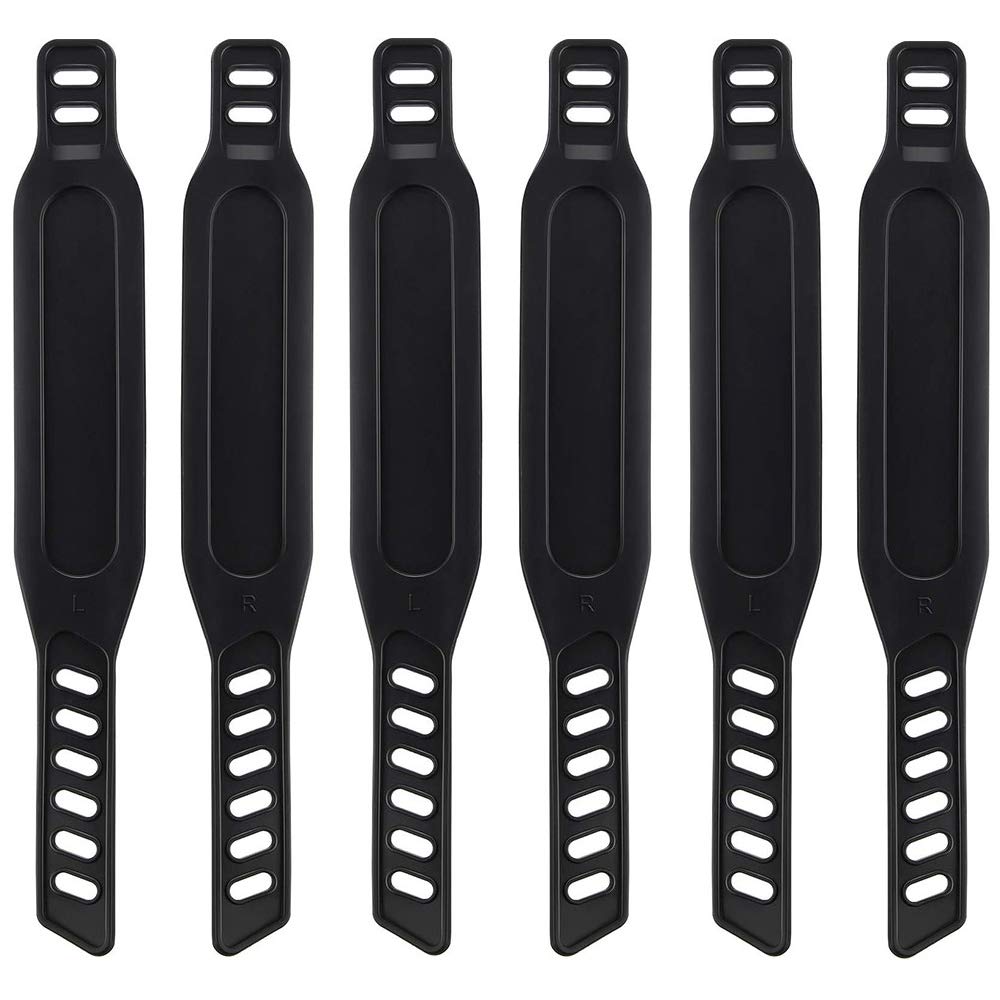 6Pcs Exercise Bike Pedal Straps, Heavy Duty Adjustable Length Universal Pedal Strap Fits Most Bike Pedals Exercise Bike Bicycle Cycle For Home or Gym (6 PCS)
