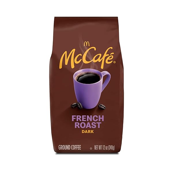 MCCAFE FRENCH ROAST, DARK ROAST GROUND COFFEE, 12 OZ BAG