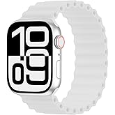 Arctime Silicone Ocean Solo Loop Bands Compatible with Apple Watch Band 49mm 46mm 45mm 44mm 42mm 41mm 40mm 38mm, Soft Breathable Sport Strap for iWatch Ultra 3 2 1 Series 11 10 SE 9 8 7 6 5 4 3