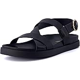 CUSHIONAIRE Women's Eve footbed sandal with +Comfort, Wide Widths Available