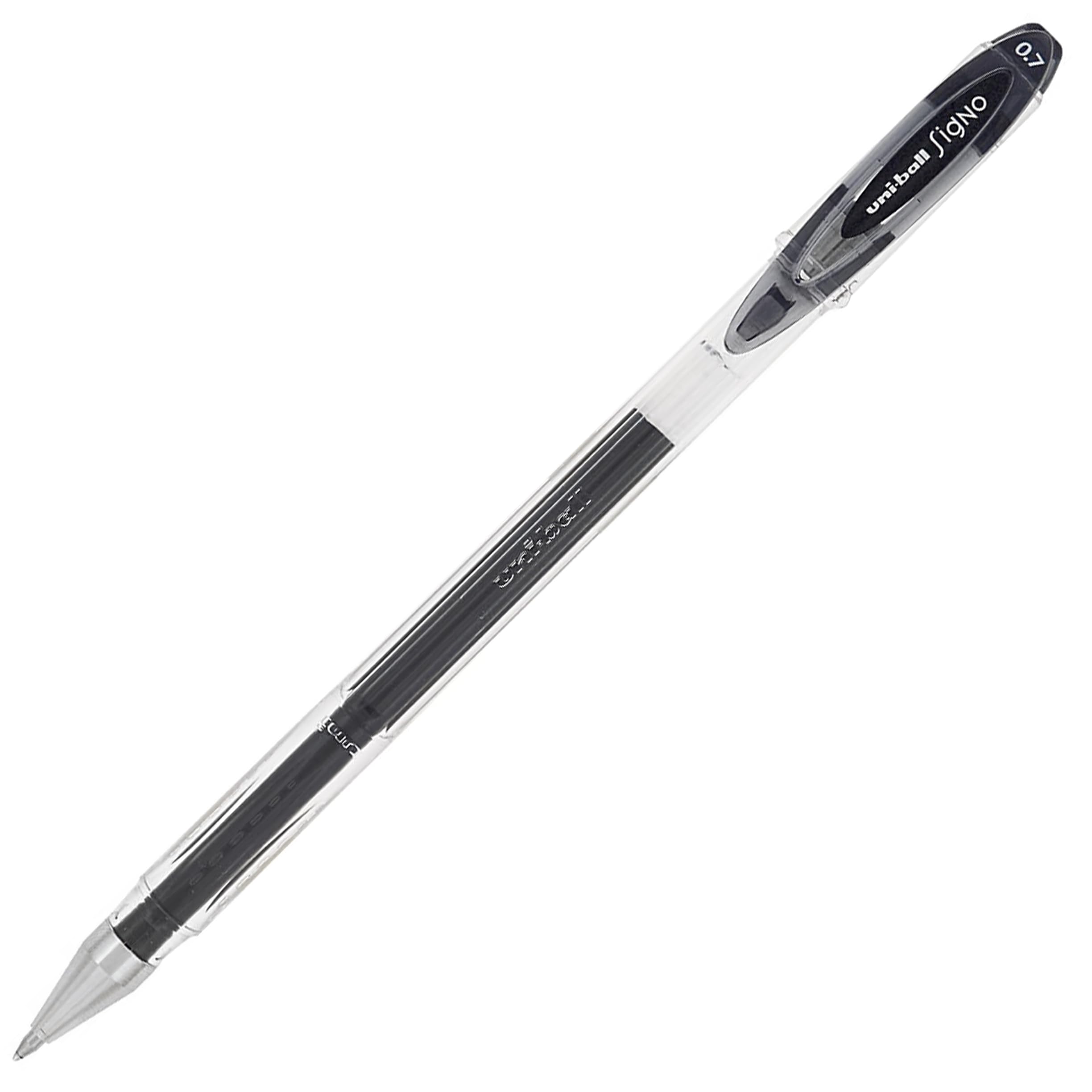 uni-ball Signo Gel UM-120 Rollerball Pens - Black, Pack of 5