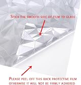 VSUDO Privacy Window Film Diamond Pattern 44.5x200 cm Static Cling view 8
