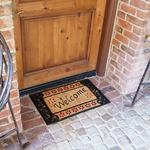 Rubber-Cal Welcome Home Coir Rubber Doormat - Thumbnail 4