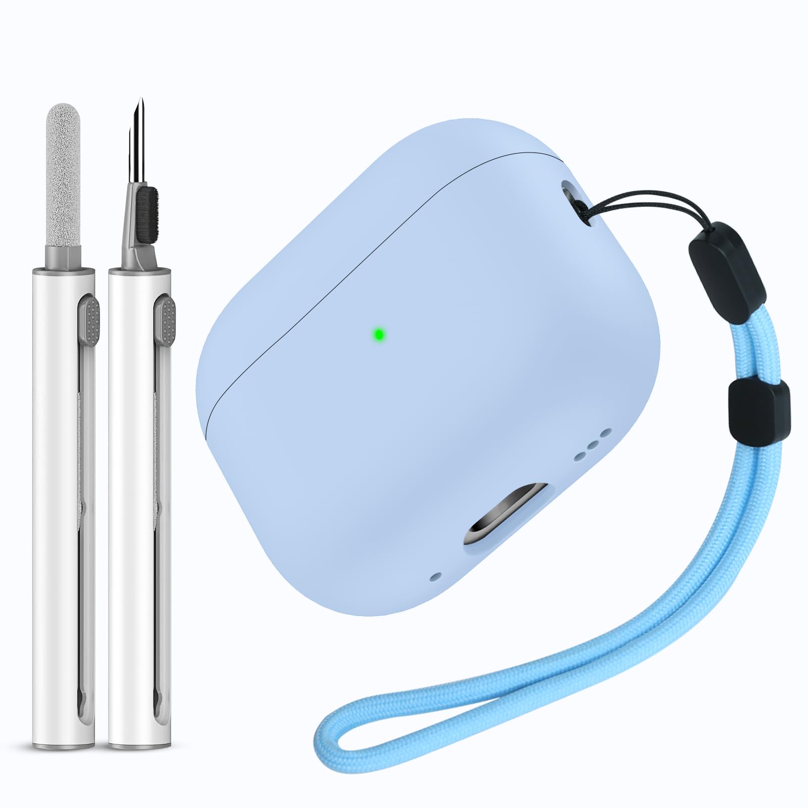 Miracase for AirPods Pro 2 Case, Silicone Shockproof Protective Cover for Airpods 2nd Generation 2024/2023/2022, Blue