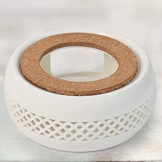 Stövchen, Teekannen Porzellan, die Heizung Besteht aus Keramik und die Ringwand ist Hohl Geschnitztes Design, was für die Wärmeerhaltung von Tee und Kaffee Geeignet ist