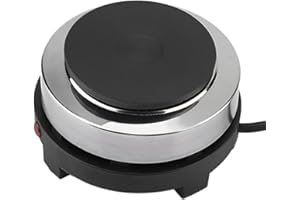 Sunicon 500W Small Hot Plate Mini Hot Plate, Mini Stove Electric Portable Stove Kitchen Cooktop Electric Heater for Coffee Te