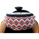 Showman Bright Aztec Print Insulated Nylon Saddle Pouch