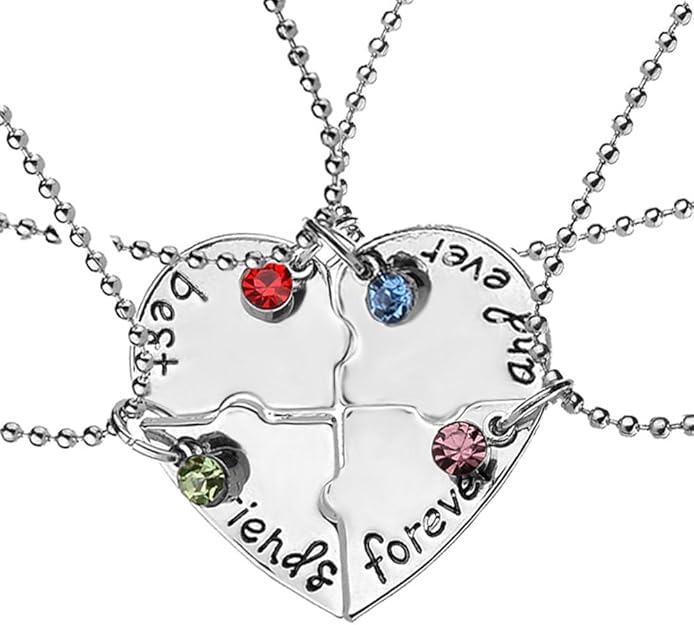 Set Di 2 Collane Con Ciondolo A Cuore In Acciaio Inossidabile, Regalo Perfetto Per Mamma E Figlia, Con Confezione Regalo Gleamart
