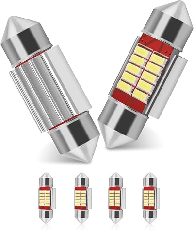 BROTOU Festoon LED Car Bulb 6 Pack 31 mm Xenon White 12 SMD 3014 180LM