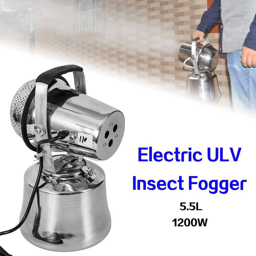 ZHFEISY 【Out of Stock Don't Buy】 0-30 Micron Ultra Fine Electric ULV Sprayer Fog Machine- 1.45 Gallon Fogger Atomizer Sprayer AC110V 1200W for Sterilization/Disinfection