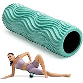 SUBCULTURE Pick Foam Roller - Medium Density Deep Tissue Massager for Muscle Massage and Myofascial Wave Textured Release, Back Roller for Pain Relief & Stretching