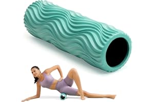 SUBCULTUREPICK SUBCULTURE Pick Foam Roller - Medium Density Deep Tissue Massager for Muscle Massage and Myofascial Wave Textured Release, Back Roller for Pain Relief & Stretching