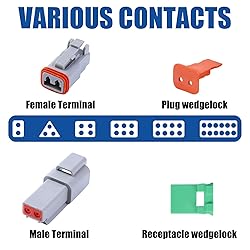 288PCS 3 Set Deutsch DT Connector Kit, 2 3 4 6 8 12