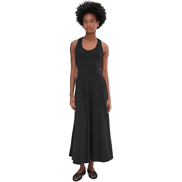 Pact Fit & Flare Petal Sleeve Dress Black MD at Amazon Women's Clothing  store