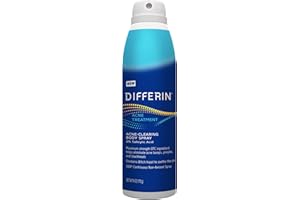 Differin Acne Body Spray, Acne Treatment with Salicylic Acid by the makers of Differin Gel, 360 Formula for Back Acne, Chest and Shoulders, 6 oz