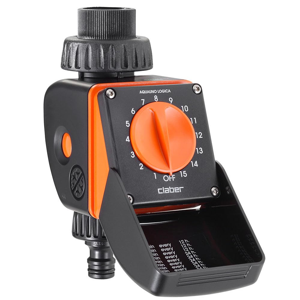 Claber 53922 8422 Aquauno Logic Programmer (Black/Orange)