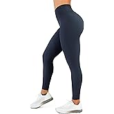 High Waisted Leggings for Women - No Front Seam Tummy Control Yoga Pants for Workout Running No See Through