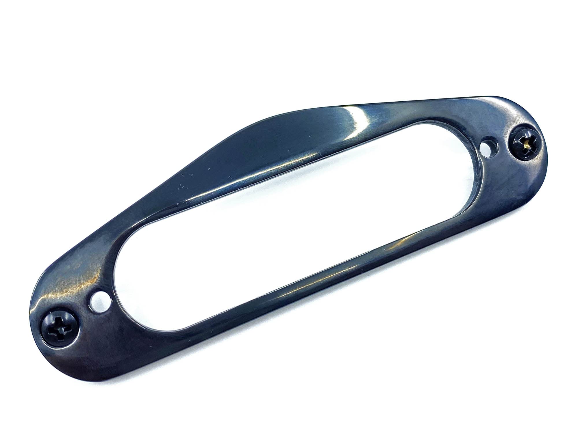 Mounting Ring With Screws For Fender Stratocaster Single Coil Neck Pickup - Black