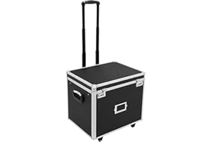 Mobile File Storage Chest with Wheels - File Organizer Box for Letter/Legal Files - Ideal for Homes, Offices, Hospitals, Hote