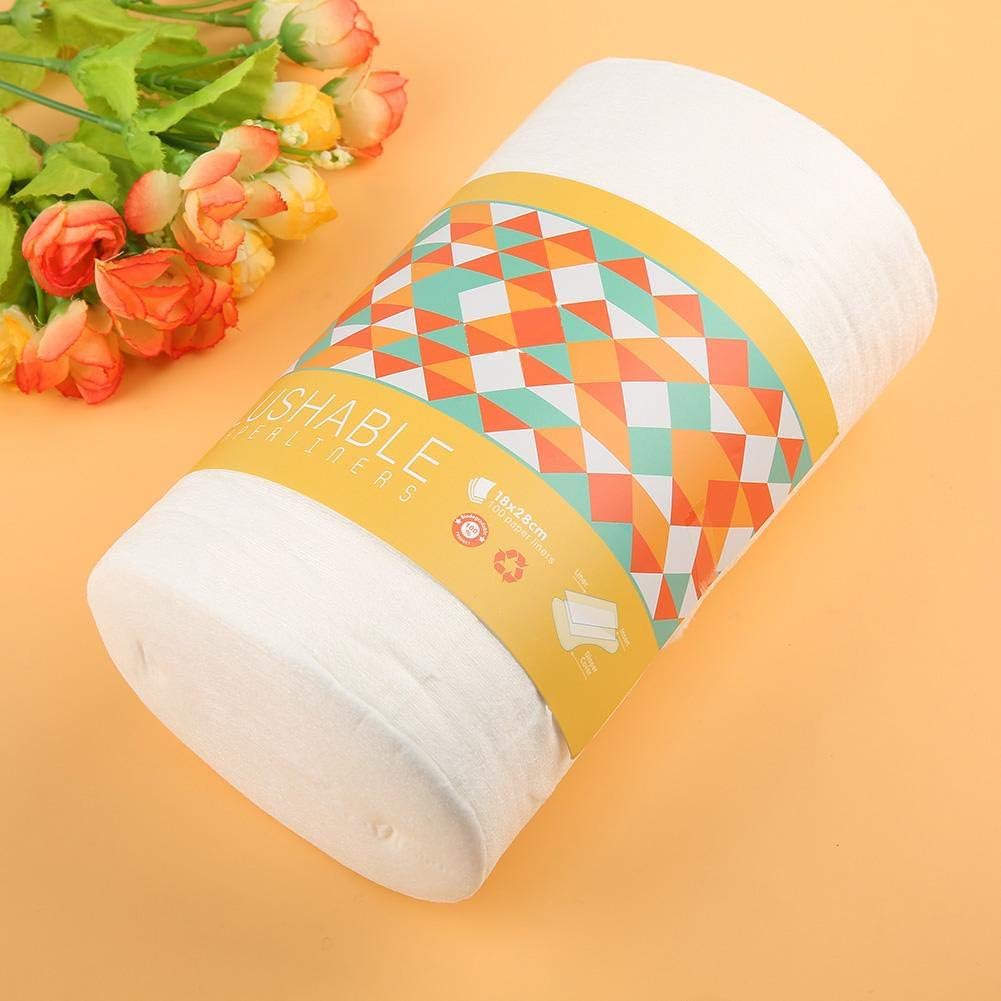 100pcs/roll Bamboo Nappy Liners, Disposable Nappy Inserts for Cloth Nappies Super Soft & Highly Absorbent, Chemical-Free - Image 4