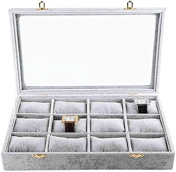 Caja expositora para Relojes y Joyas, 12 Unidades: Amazon.es: Relojes