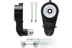 TOOAEMIS 2 PCS 12V Powered Wheels Motor 40000RPM RS550 High Speed for Power Wheels Kids Ride on Toys Jeeps Upgrade Gearbox Powered for Kid Electric Vehicle Replace Parts