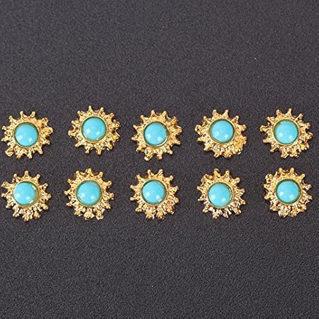 Amazon ネイルパーツ ジェルネイル用品 パーツターコイズ 10個入