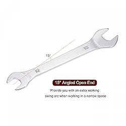 uxcell Thin Open End Wrench, 12mm x 13mm Metric