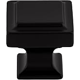 Ascendra Knob 1 1/4 Inch - Flat Black - TK702BLK