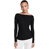 Enza Costa Women's Silk Knit Boat Neck Top
