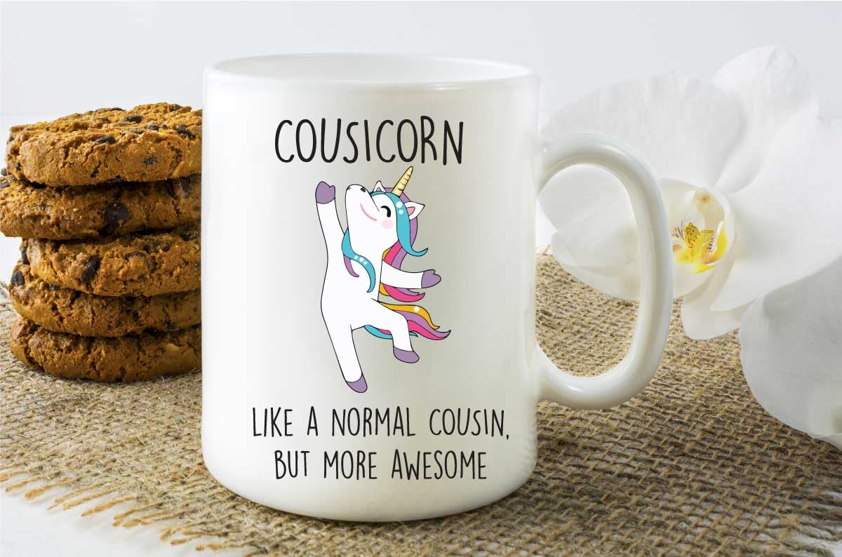 60 Second Makeover Limited Cousicorn Mug Unicorn Cousin Funny Mug Present Awesome Family Gifts for Women, Girls - Funny for Cousins Best Friend Birthday