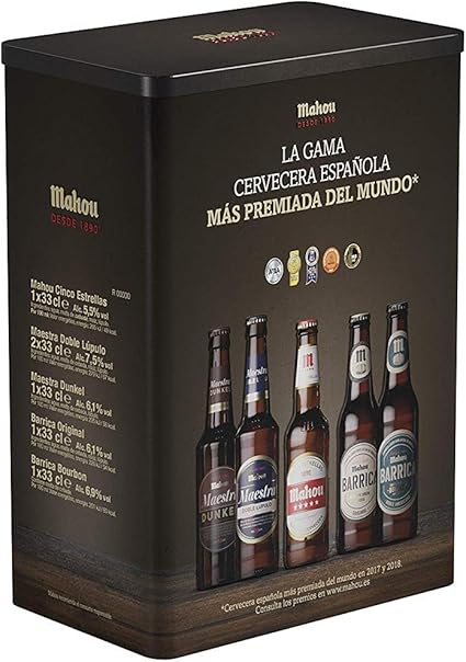 Mahou Caja con 6 cervezas premiadas: Amazon.es: Alimentación y bebidas