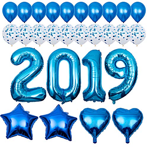 Blue And White Graduation Party Supplies 2019 For Highschool