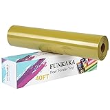 FUNKAKA Golden HTV Heat Transfer Vinyl Rolls, 12" x