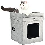 Amazon Basics Collapsible Cat House with Bed