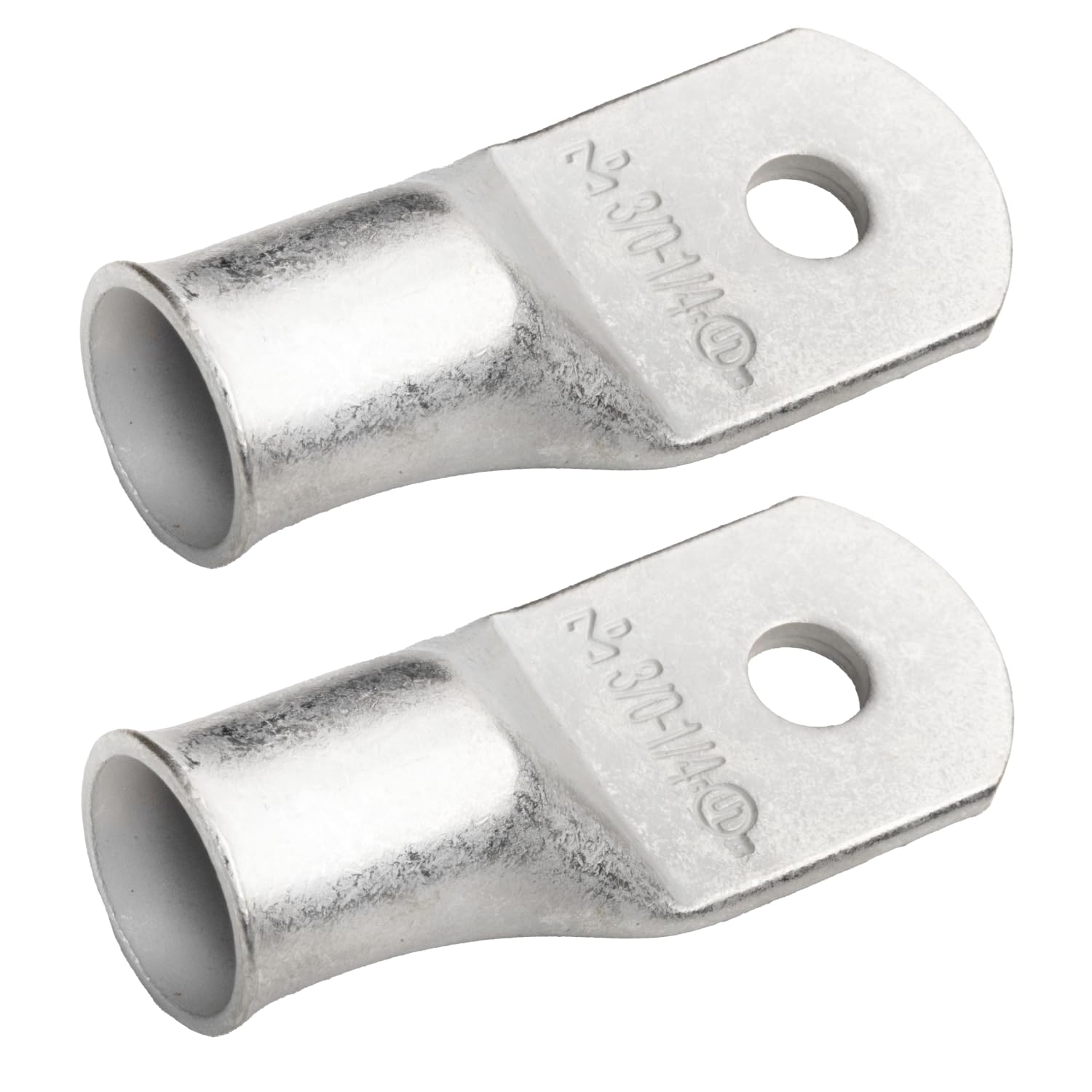 SELTERM 2pcs 3/0 AWG 1/4" Stud Tinned Copper Wire