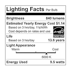 Ecosmart 8 Pack LED A19 Light bulb, Soft White
