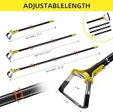 LEJIEYIN Garden Hoe 60in Stirrup Hoe Adjustable Weeding Tool Stainless Steel view 4
