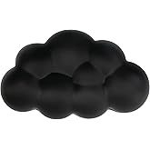 Arisase Cloud Wrist Rest Cushion for Mouse Ergonomic Soft PU Leather Memory Foam Wrist Pain Relief Mouse Wrist Support Pad with Anti-Skid Base for Office School Home Laptop &amp; Computer Mouse (Black)