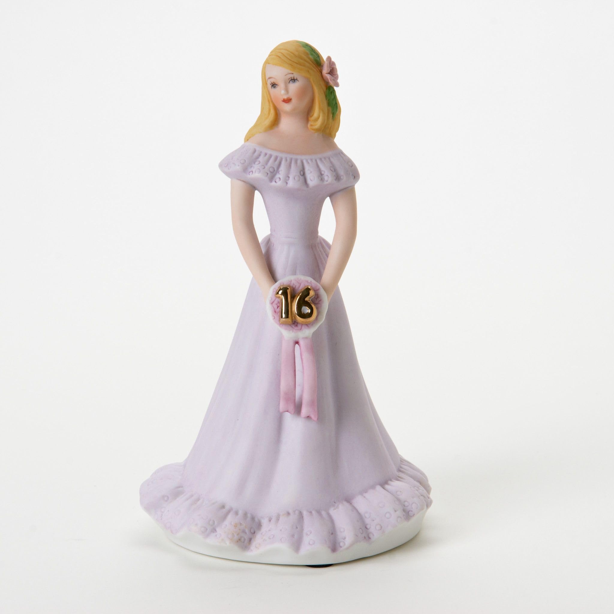 Enesco Growing Up Girls “Blonde Age 16” Porcelain Figurine, 7.5”