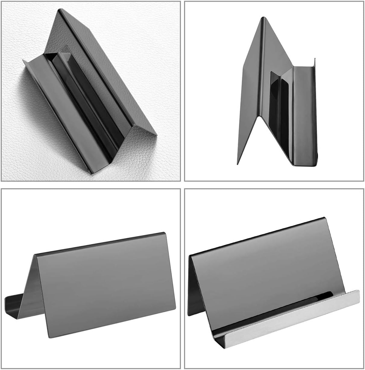 DEDC Stainless Steel Business Cards Holders Business Card Rack Organizer Desktop Card Display