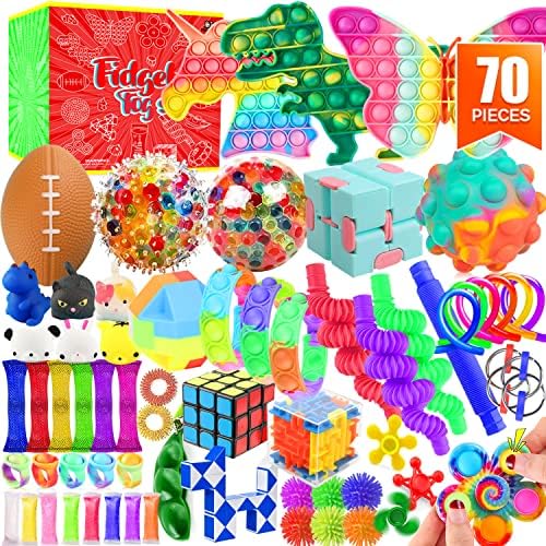 Fidget Toys Set, 70 Pack Sensory Toys Party Favors Kids Autism Autistic