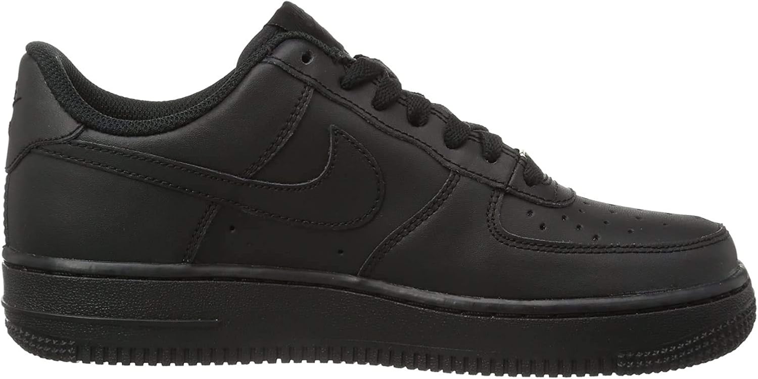 Amazon.com | Nike Air Force 1 07 Low Black Black Voltage Yellow Size 6.0 US | Sneakers
