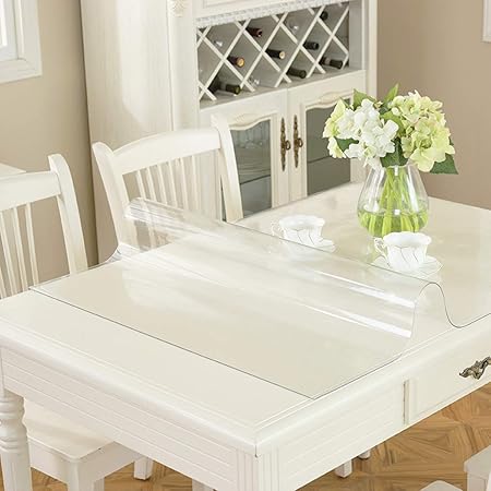 Amazon テーブルクロス Pvc製 透明 ビニール テーブルマット デスクマット 90 180cm Tuokus コスモス プラスチックテーブルマット コーヒーテーブルマット 撥水加工 耐久 汚れ防止 厚さ2 0mm テーブルクロス オンライン通販