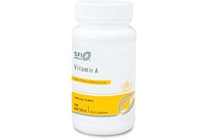 Klaire Labs SFI Health Vitamin A - High Potency 25000 IU Dose (7,500mcg RAE) from Fish Liver Oil, Preformed Retinol Form (100 Softgels)