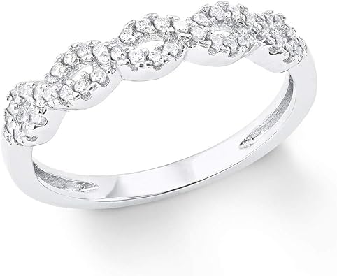 Amor Damen Ringe 925 Sterling Silber Zirkonia Ringgrosse 60 2024058 Amazon De Schmuck