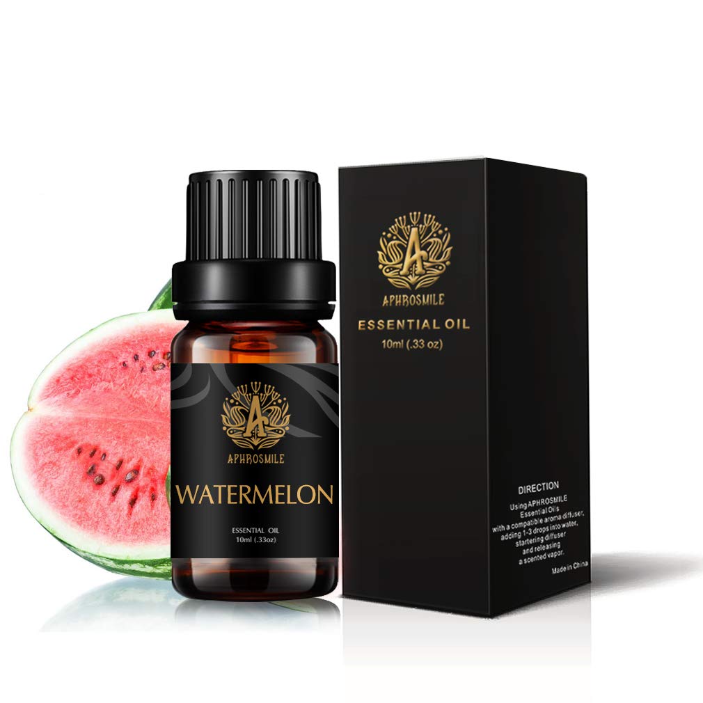 Watermelon Essential Oil for Diffuser, Therapeutic Grade Watermelon Scented Oil, Aromatherapy Essential Oil Watermelon Fragrance for Humidifier 0.33oz-10 ml