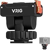 VRIG Cold Shoe Action Camera Magnetic Quick Mount Holder for DJI OSMO Action 5Pro, 180 Tilt Adjustable, Tripod Mount with 1/4" Screw Hole,Universal Camera Accessory for DJI OSMO 360,Action4,Action3