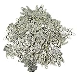 MonkeyJack 50pcs Alloy Filigree Hollow out Angel Charms Pendant Jewelry DIY Crafts Bulk