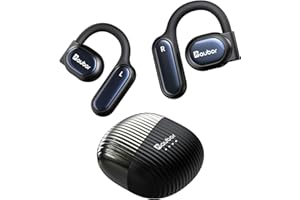 AUBOR Open Ear Headphones, True Wireless Bluetooth Earbuds with ENC Clear Call, Bluetooth 5.3, IPX6 Water-Resistant, Ergonomic Ear Hooks, 45H Playtime, Compatible with iPhone & Android